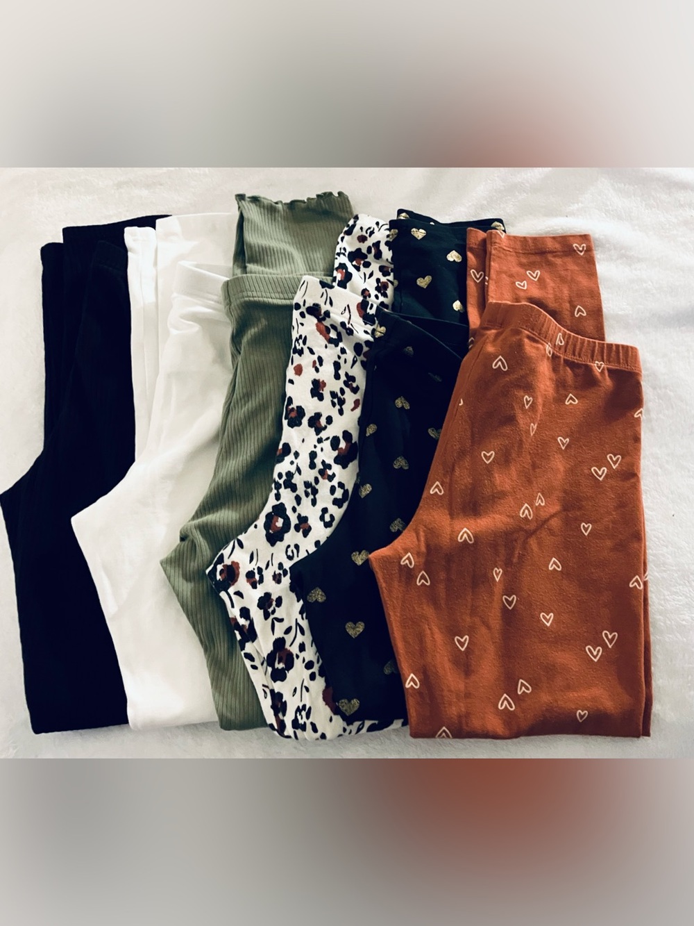 Never Worn Girls Bundle Of Six Leggings, Size XLG 14/16